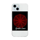 soundのSpider Lace Soft Clear Smartphone Case