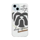 3dog_mamanのブルちゃん Soft Clear Smartphone Case