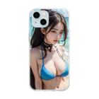 AI美女グラビアアートのAI美女グラビア３ Soft Clear Smartphone Case