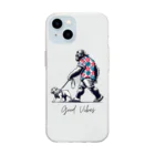 GORILLA_CLUBのお散歩ゴリー Soft Clear Smartphone Case