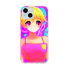 きゅぴきゅぴガールの金髪キュピキュピ★きゅぴきゅぴガール Soft Clear Smartphone Case