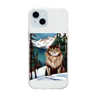 Ppit8のI live in Snow Mountain. Soft Clear Smartphone Case