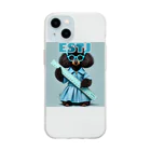 MsArtShopのESTJのトイプードル Soft Clear Smartphone Case