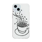 A-Kdesignのcoffee day① Soft Clear Smartphone Case