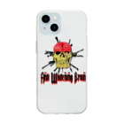 愚生ノコテンのAnti whitening brain Soft Clear Smartphone Case