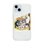 イラストレータ　佐野早津紀グッズの佐野早津紀　猫　XYZ　 Soft Clear Smartphone Case