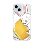 motiのyoidoreうさぎ Soft Clear Smartphone Case