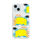 tanpopousagiのサイのpyaara Soft Clear Smartphone Case