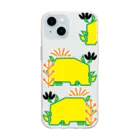 tanpopousagiのサイのpyaara Soft Clear Smartphone Case