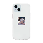 ねむねこのお店の猫耳少女 Soft Clear Smartphone Case