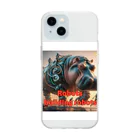 Noah2490のRobots building robots Soft Clear Smartphone Case