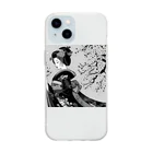 nori-nori-norishioの浮世絵 Soft Clear Smartphone Case