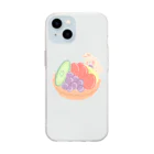 マロンのうさちゃんタルト Soft Clear Smartphone Case