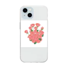 みさとの薔薇の花束 Soft Clear Smartphone Case