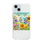 ほっこり絵音舎の🦋ちょうちょの大冒険グッズコレクション🌼✨ Soft Clear Smartphone Case