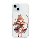 studio AzurのSagittarius　射手座 Soft Clear Smartphone Case