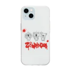 woof you💕のZOMBIE DOG Soft Clear Smartphone Case