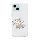 ファンタジー屋の猫タウロス Soft Clear Smartphone Case