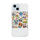 miho0807の可愛い動物 Soft Clear Smartphone Case