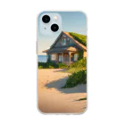 キングの海辺の家 Soft Clear Smartphone Case
