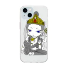 punk odysseyの如意輪観音 Soft Clear Smartphone Case