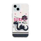 イラスト MONYAAT の ヘビのげっぷ　BURP  Soft Clear Smartphone Case