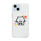 sakuriのsakuriのﾈｺﾁｬﾝとお花🐱 Soft Clear Smartphone Case