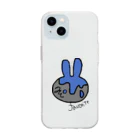 favlabi🐰🎀―ふぇばらび―のらびうさぶるー💙 Soft Clear Smartphone Case