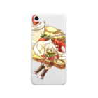 空白 蕪太の星乃木の苺クリーム Soft Clear Smartphone Case