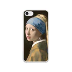 SONOTENI-ARTの008-001　フェルメール　『真珠の耳飾りの少女』　クリア　スマホケース　iPhone SE(2,3)/8/7/6s/6専用デザイン　CC1 ソフトクリアスマホケース