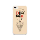 No.30_DesignWorks typographyのDadaism art Typography Design Soft Clear Smartphone Case