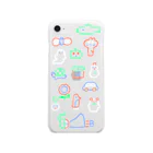 桜のネオン　iPhone7/8 Soft Clear Smartphone Case