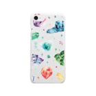 & colorsの鉱石 Soft Clear Smartphone Case