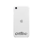 Classic-designのクラシックロゴ　iphoneケース ソフトクリアスマホケース