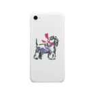 F U U R Oの【schnauzer】 Soft Clear Smartphone Case