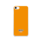 斜め上支店の和色コレクションVer-2：蜜柑色（みかんいろ） Soft Clear Smartphone Case