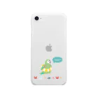 mekeさんのサマーインコ（ヒメコンゴウ） Soft Clear Smartphone Case