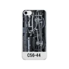 ヴィンテージ鉄道写真グッズの店の蒸気機関車 C5644の動輪 Soft Clear Smartphone Case