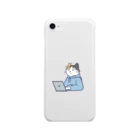 コトブキ商店の三毛猫パソコン Soft Clear Smartphone Case