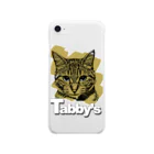 Hard luck & EdenのTabby's ロゴ有り Soft Clear Smartphone Case