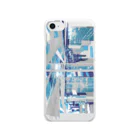 EMK SHOPSITE のstrange city blue Soft Clear Smartphone Case