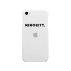 mincora.のMINORITY.　- black ver. 01 - Soft Clear Smartphone Case