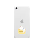 小動物のお店の白文鳥とパンケーキ Soft Clear Smartphone Case