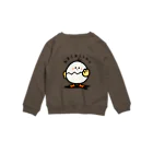 いもむし_イラストレーターのたまご、おことわり(アレルギーさん用) Crew Neck Sweatshirt