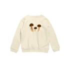 ayasuyaのきのこ家族 Crew Neck Sweatshirt