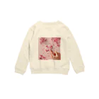 chapinnuのさくらの花びらで遊ぼう♪ Crew Neck Sweatshirt