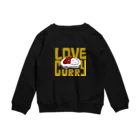 StudioチャカののLOVE CURRY Crew Neck Sweatshirt