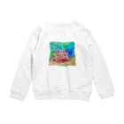 onmycolorの楽描き店のめんだぁこさん Crew Neck Sweatshirt