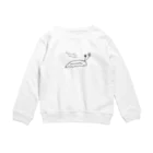 ryouga insects designのナメクジくん／モノトーンシリーズ Crew Neck Sweatshirt