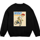 nidan-illustrationの!RIDE! (CARTOON STYLE) Crew Neck Sweatshirt